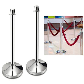 Conjunto 2 Colunas Inox Base 32 Alt 93,5 Cm                 