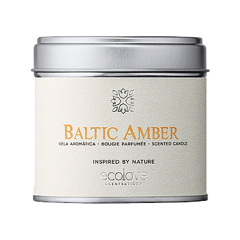 Vela Aromatica Ecolove -Baltic Amber-  Lata 175 Gr          