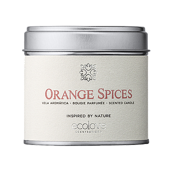 Vela Aromatica Ecolove -Orange Spices-  Lata 175 Gr         