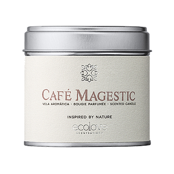 Vela Aromatica Ecolove -Café Magestic-  Lata 175 Gr         