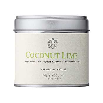 Vela Aromatica Ecolove -Coconut Lime-  Lata 175 Gr          