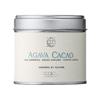 Vela Aromatica Ecolove -Agava Cacao-  Lata 175 Gr           