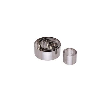 Conjunto 7 Cortadores Massa Redondo Inox Lz                 