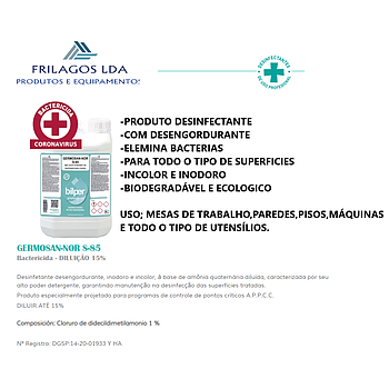 Germosan S-85  Desinfectante Inodoro 5Lts                   