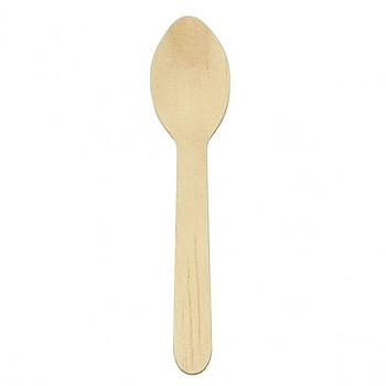 Colher 16 Cm Madeira  100 Unidades                          