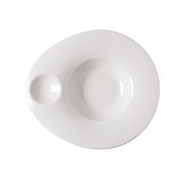 Prato Porcelana Linha Orb P.Ovo 27X24Cm                     