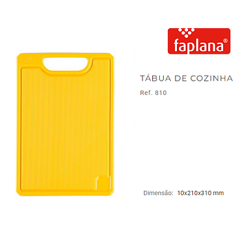 Tabua Cozinha 215X310Mm Amarela Ref.810 (Faplana)           