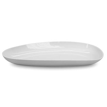 Travessa Oval 31,7X13,4X3,9 Cm Porcelana Branca             