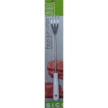 Garfo Para Fritos 3 Bicos Cb Branco 35Cm Prof.              