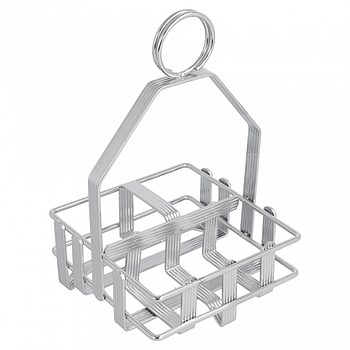 Suporte Condimentos 10,5X10,5X17 Cm  Cromado                