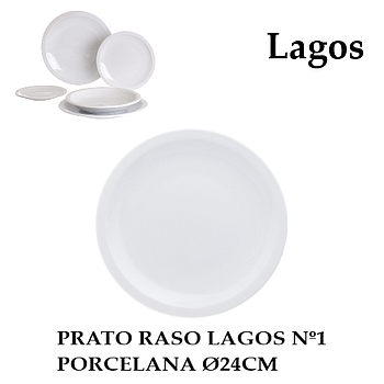 Prato Raso Aba Estreita Nº1 24 Cm Modelo Lagos              