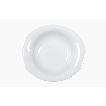 Prato Oval Sopa 25X22Cm Duo Branco Cv                       