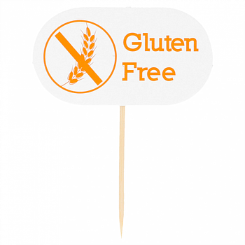 Marcadores "Gluten Free" 8Cm Cartolina 100 Unid.            