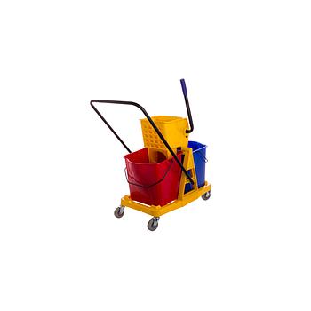 Carro De Limpeza Linha Profissional 2X 25 Lts (Lz)          