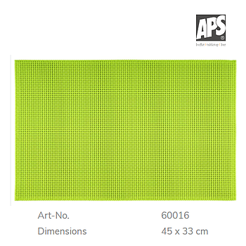 Toalhete Plastico 45X33 Cm Verde Ref.60016 Aps Unidade      