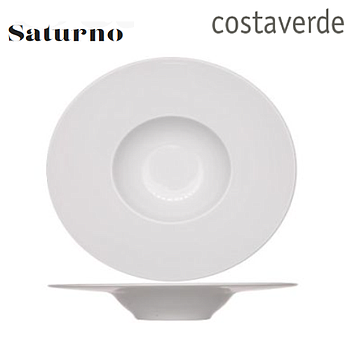 Prato Fundo 25Cm Saturno Branco Costa Verde                 
