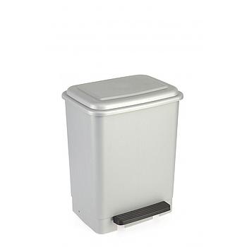 Balde 26 Lts C/Tampa  Cinza Ref.796 Fp                      