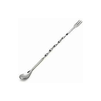 Colher Bar Inox Com Garfo 30Cm                              