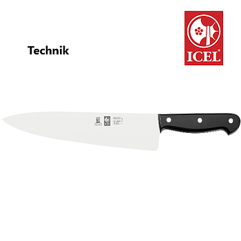 Faca De Chefe Cabo Preto 271.8610.25 25Cm Technik Icel      