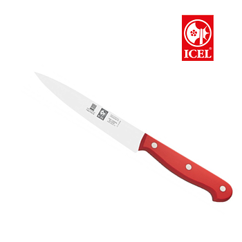 Faca De Cozinha 15Cm Vermelha Technik  Icel                 