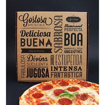 Caixa De Pizza 23X23X4 Cm (Pack De 100 ) Cast. Porespack    