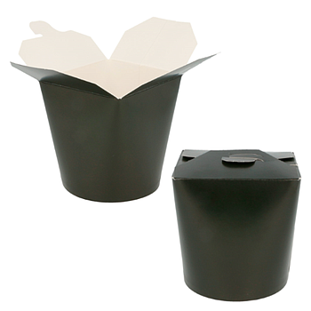 Embalagens P/Microondas-480Ml Ø8X9 Cm Preto 50Unid          