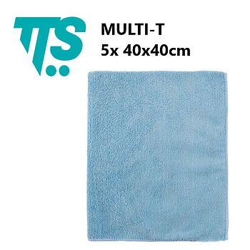 Pano Multi-T Microfibras (5 De 40X40Cm) Azul                