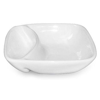 Azeitoneira Quadrada 12,5Cm Porcelana Branca                