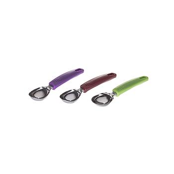 Colher Gelado Inox C/Cabo Pp Varias Cores 19.5X4.3Cm        