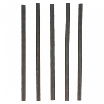 Palhinhas Papel Direitas Ø 0,60X14Cm Preto 250 Unid         