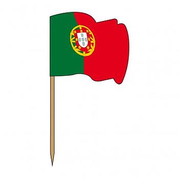 Palito Madeira C/Bandeira Portugal 144 Unid.                