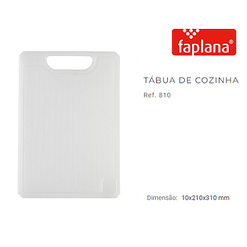 Tabua Cozinha 215X310Mm Branca Ref.810 (Faplana)            