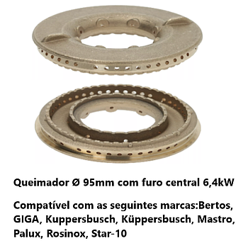 Espalhador Diametro 95Mm 6,4 Kw C/Orif.Central Silko        