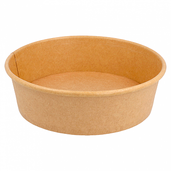Potes Saladeiras 500Ml  Ø15/12,8X4,5Cm Nat. Kraft 50 Unid.  