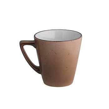 Caneca Peq. Almoço 290Cc Ø9X9,5Cm Dots Terra Porvasal       