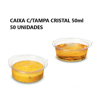 Caixa C/Tampa 50Ml Diamt. 50X26Mm  C/50 Unidades            