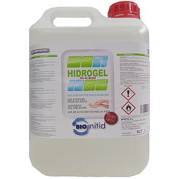 Hidrogel - Gel Desinfectante Mão 70% Alcool 5 Litros        