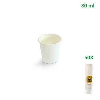 Copo Papel Para Cafe 80Ml 50 Unid                           