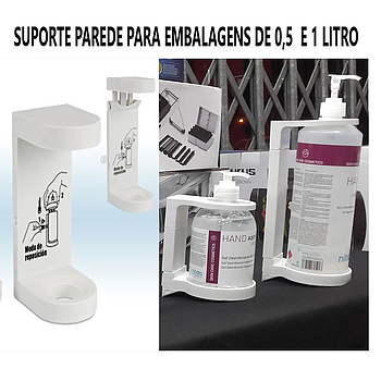 Suporte Pvc Para Parede Dispensador Hand Hn 500             