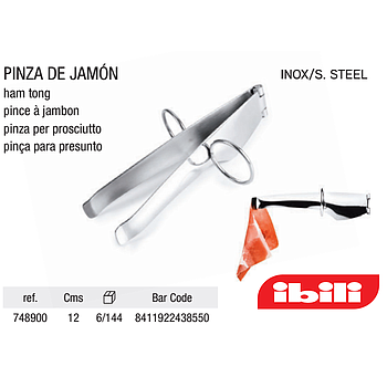 Pinca Para Presunto  Inox 12Cm Ibili                        