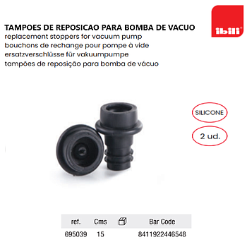 Tampoes De Reposicao Para Bomba De Vacuo 2 Unid             