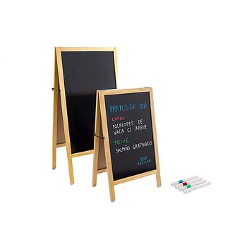 Placard Menu Duas Frentes Natural 120X60Cm                  