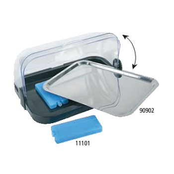 Bandeja Inox 39X28Cm Para Vitrine Expositora Aps            