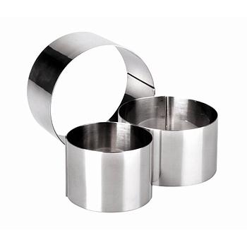 Conjunto De 3 Aros Inox 7+8+10Cm Altura 4,5Cm Ibili         