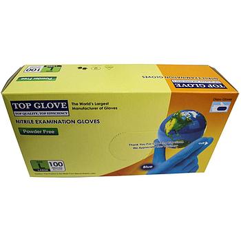 Luvas Nitrilo Sem Pó Tamanho-L  100 Unidades Top Glove      