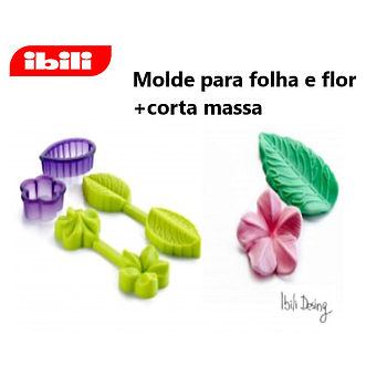 Molde 3D Para Flor E Folha + Corta Massa Ibili              