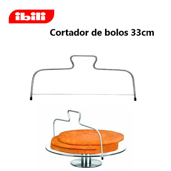 Cortador De Bolos Inox Com Fio De 33Cm Ibili                