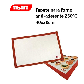 Tapete Forno Anti-Aderente Silicone 200ºc 40X30Cm Ibili     