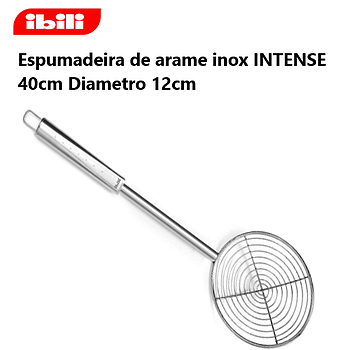 Espumadeira De Arame Inox Intense 40Cm Diamt.12Cm Ibili     