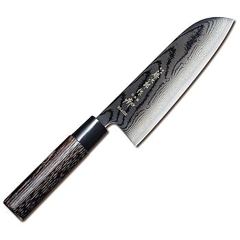 Faca De Santoku Tojiro Linha Shippu Black 17Cm              